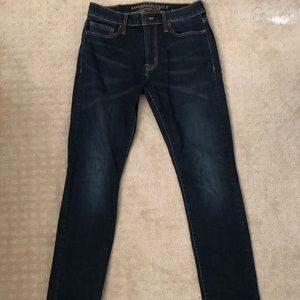 American eagle extreme flex dark jeans